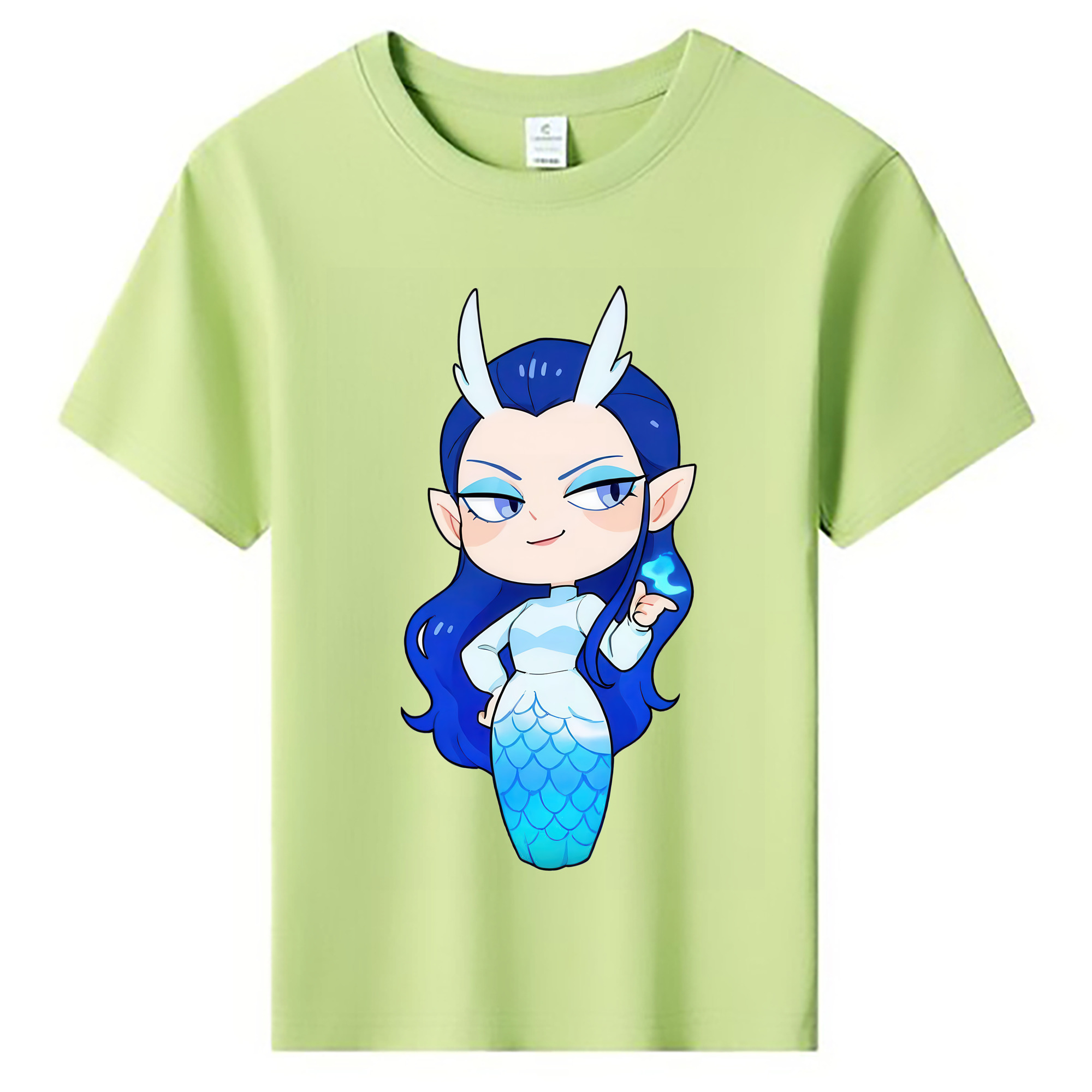 （画像用） Ne Zha 2 ナタ 魔童の大暴れ 綿100％キッズTシャツ（フロントプリント）